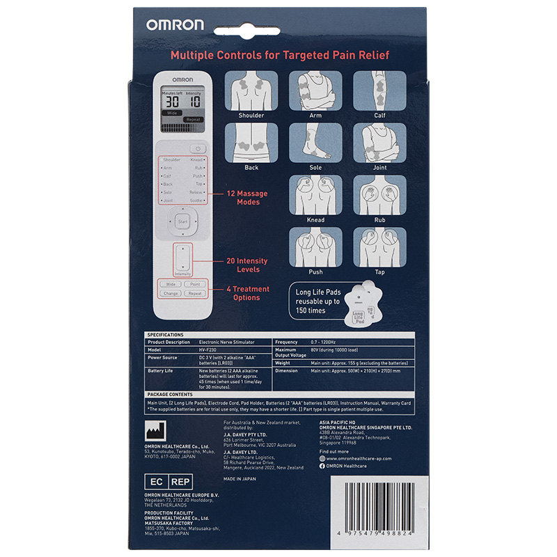 Máy massage toàn thân xung điện trị liệu Omron HV-F230 - 10